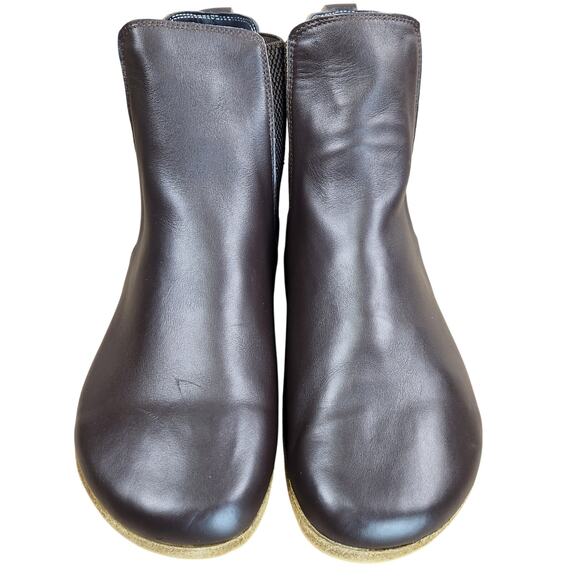 Unbranded Women's Barefoot Zero Drop Chelsea Brown Leather Upper Boots 40 EU - Picture 2 of 12